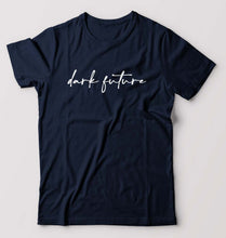 Load image into Gallery viewer, Dark Future T-Shirt for Men-S(38 Inches)-Navy Blue-Ektarfa.online
