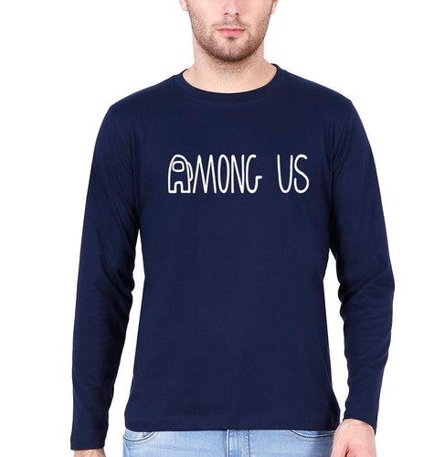 Among Us Full Sleeves T-Shirt for Men-Navy Blue-Ektarfa.online