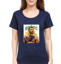 Load image into Gallery viewer, Conor McGregor UFC MMA T-Shirt for Women-Navy Blue-Ektarfa.online
