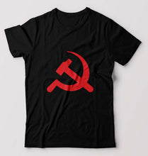 Load image into Gallery viewer, Communist party T-Shirt for Men-S(38 Inches)-Black-Ektarfa.online
