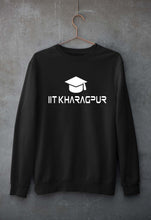 Load image into Gallery viewer, IIT Kharagpur Unisex Sweatshirt for Men/Women-S(40 Inches)-Black-Ektarfa.online
