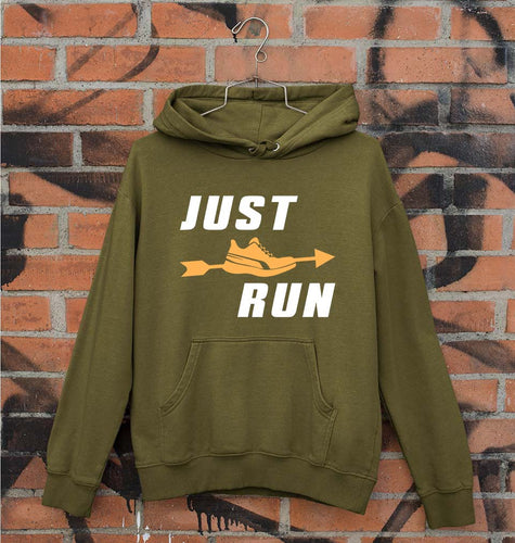Runner Running Unisex Hoodie for Men/Women-Olive Green-Ektarfa.online