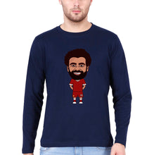 Load image into Gallery viewer, Mohamed Salah Full Sleeves T-Shirt for Men-Navy Blue-Ektarfa.online
