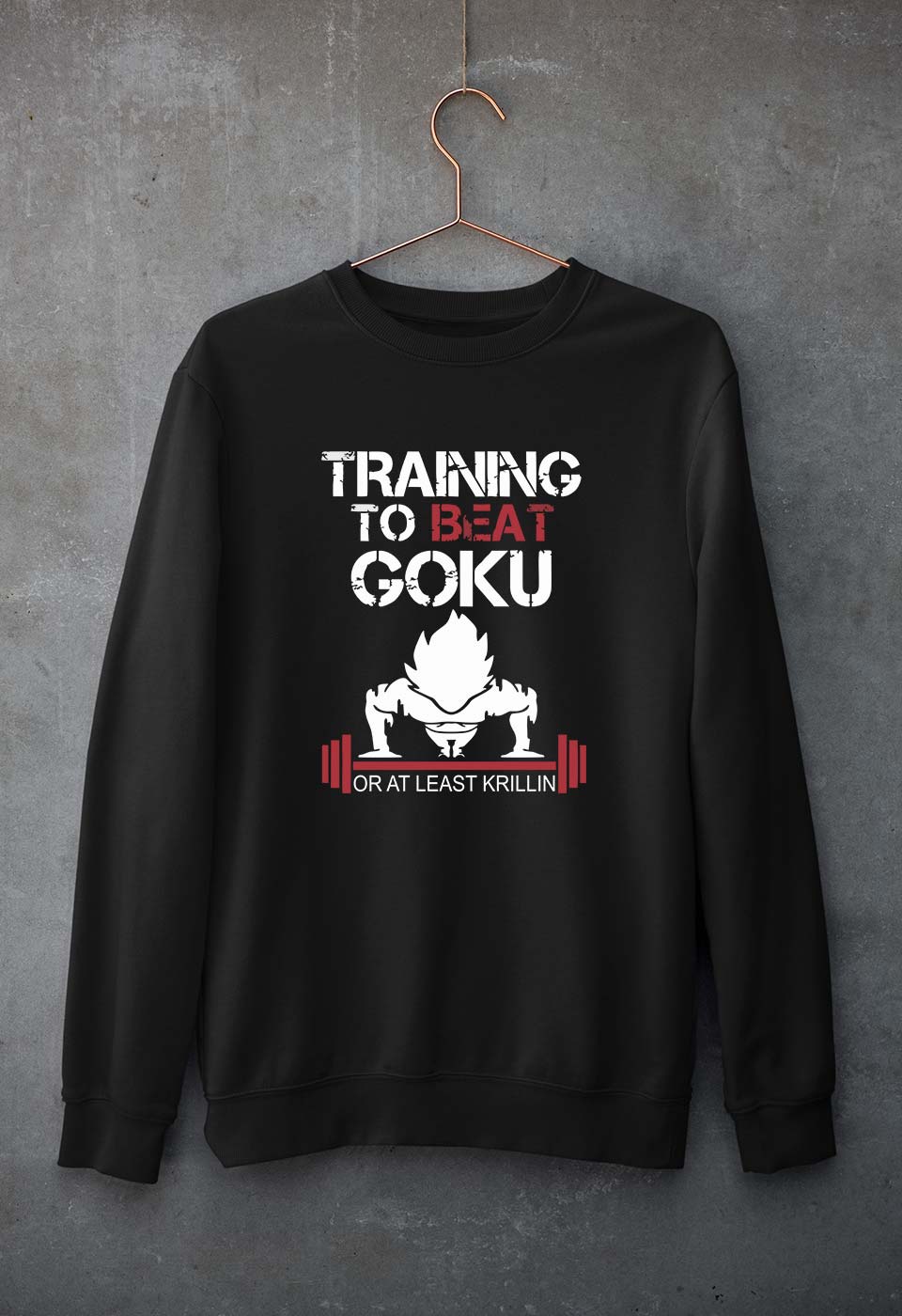 Goku Gym Unisex Sweatshirt for Men/Women-S(40 Inches)-Black-Ektarfa.online