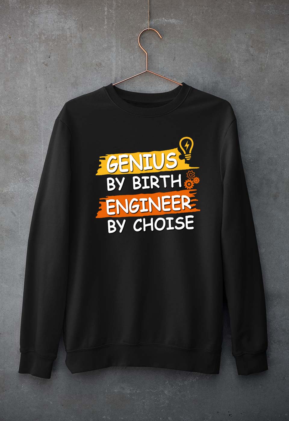 Genius Engineer Unisex Sweatshirt for Men/Women-Black-Ektarfa.online