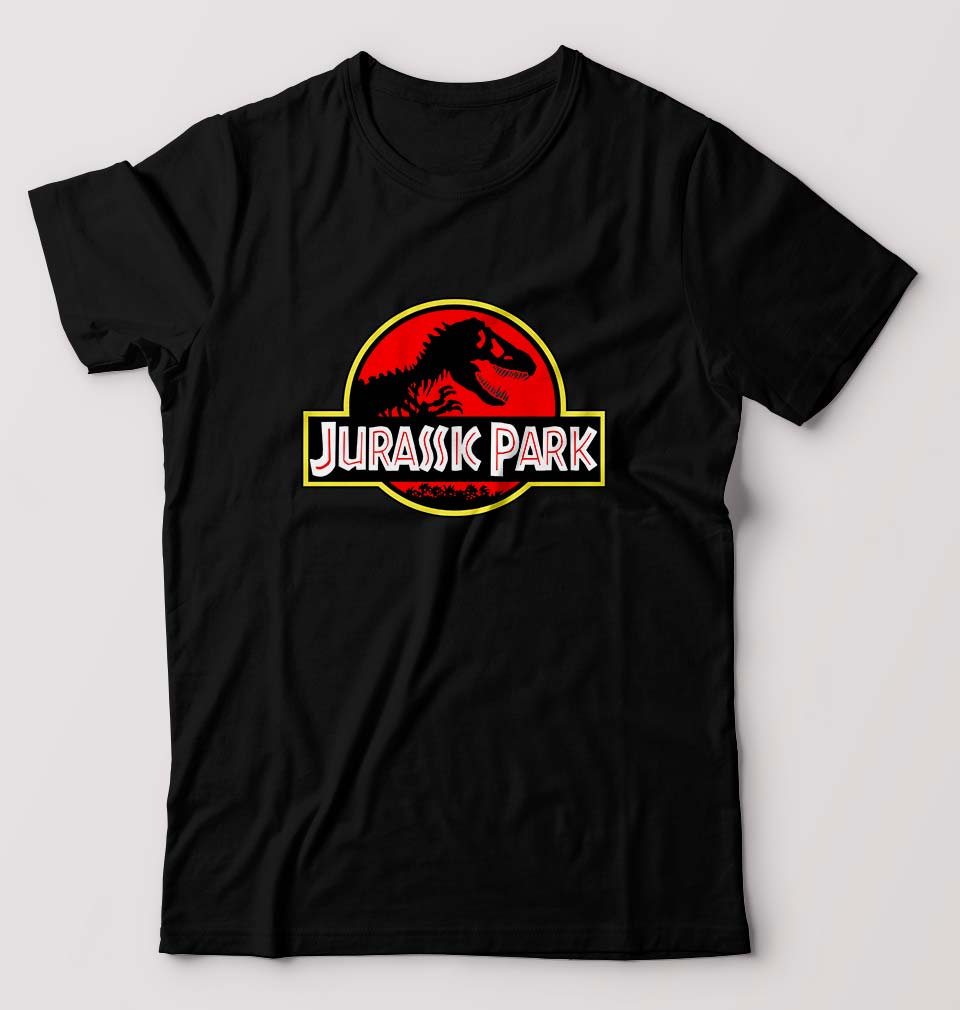 Jurassic Park T-Shirt for Men-S(38 Inches)-Black-Ektarfa.online