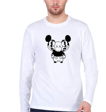 Load image into Gallery viewer, Kaws Mickey Full Sleeves T-Shirt for Men-White-Ektarfa.online
