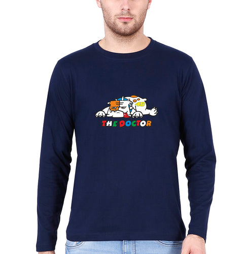 Rossi The Doctor Full Sleeves T-Shirt for Men-Navy Blue-Ektarfa.online