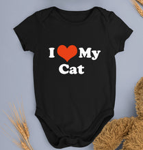 Load image into Gallery viewer, I Love My Cat Kids Romper For Baby Boy/Girl-Black-Ektarfa.online
