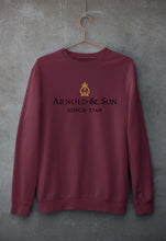 Load image into Gallery viewer, Arnold &amp; Son Unisex Sweatshirt for Men/Women-S(40 Inches)-Maroon-Ektarfa.online
