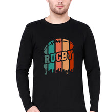 Load image into Gallery viewer, Rugby Dad Full Sleeves T-Shirt for Men-Black-Ektarfa.online
