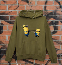 Load image into Gallery viewer, Minion Fight Unisex Hoodie for Men/Women-S(40 Inches)-Olive Green-Ektarfa.online
