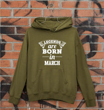 Load image into Gallery viewer, Legends are Born in March Unisex Hoodie for Men/Women-Olive Green-Ektarfa.online
