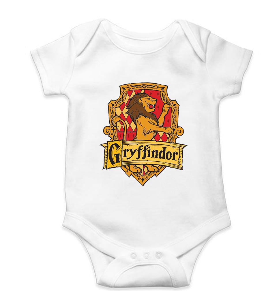Harry Potter Hogwarts Kids Romper For Baby Boy/Girl-0-5 Months(18 Inches)-White-Ektarfa.online