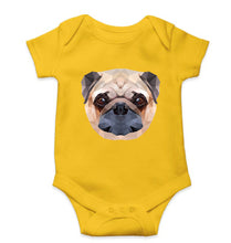 Load image into Gallery viewer, Pug Dog Kids Romper For Baby Boy/Girl-0-5 Months(18 Inches)-Yellow-Ektarfa.online
