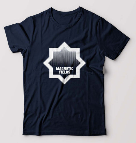Magnetic fields T-Shirt for Men-Navy Blue-Ektarfa.online