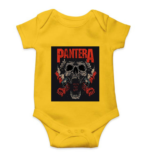 Pantera Kids Romper For Baby Boy/Girl-0-5 Months(18 Inches)-Yellow-Ektarfa.online