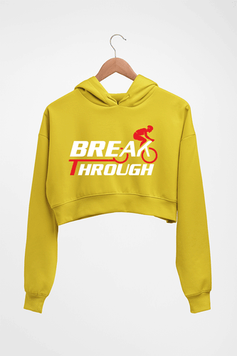 Cycling Crop HOODIE FOR WOMEN-Mustard Yellow-Ektarfa.online