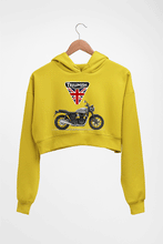Load image into Gallery viewer, Triumph Motorcycles Crop HOODIE FOR WOMEN
