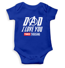 Load image into Gallery viewer, Dad I Love You 3000 Kids Romper For Baby Boy/Girl-0-5 Months(18 Inches)-Royal Blue-Ektarfa.online
