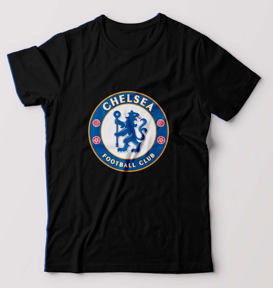 Chelsea T-Shirt for Men-S(38 Inches)-Black-Ektarfa.online