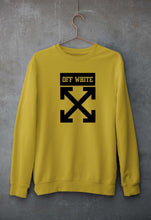 Load image into Gallery viewer, Off White Unisex Sweatshirt for Men/Women-S(40 Inches)-Mustard Yellow-Ektarfa.online
