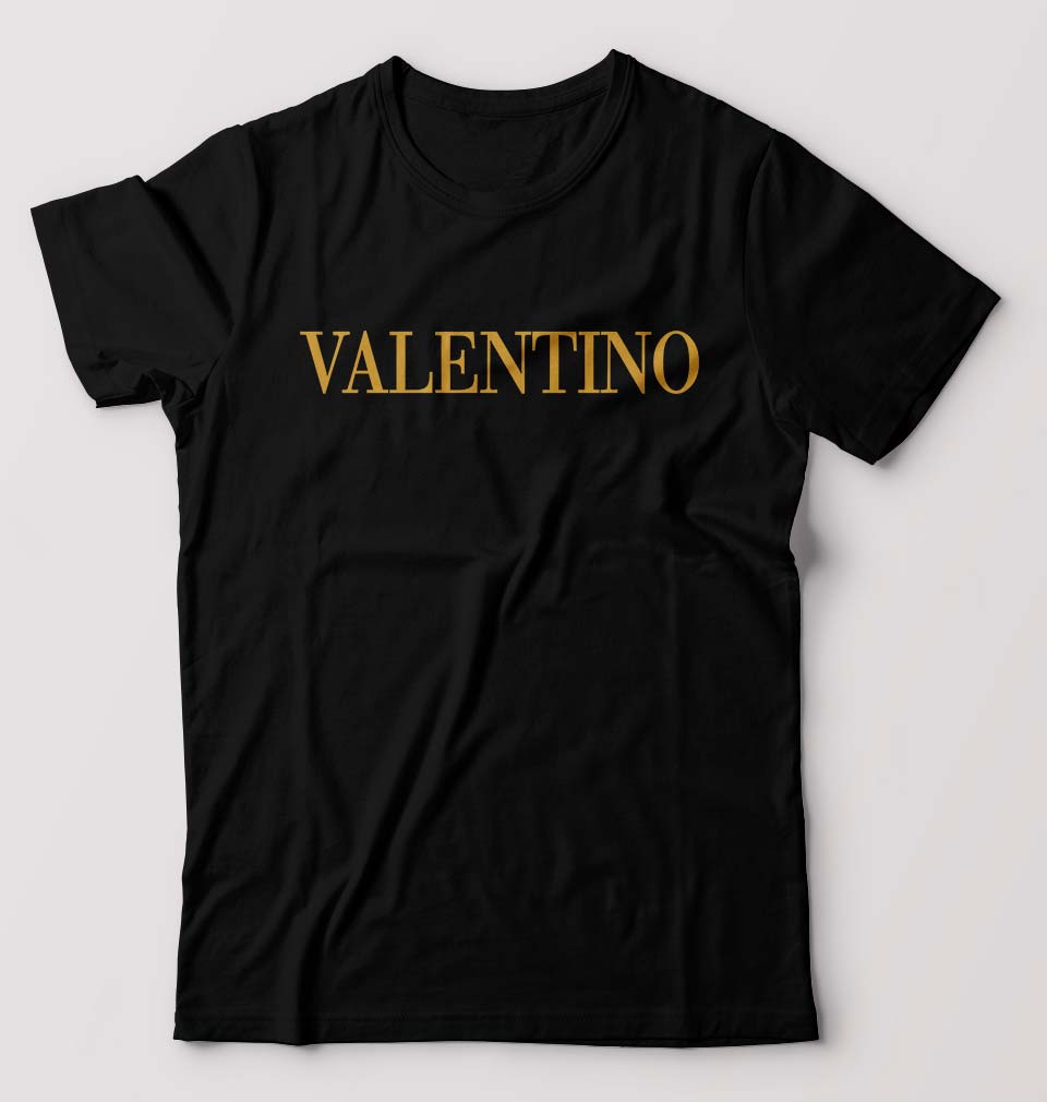 VALENTINO T-Shirt for Men-S(38 Inches)-Black-Ektarfa.online