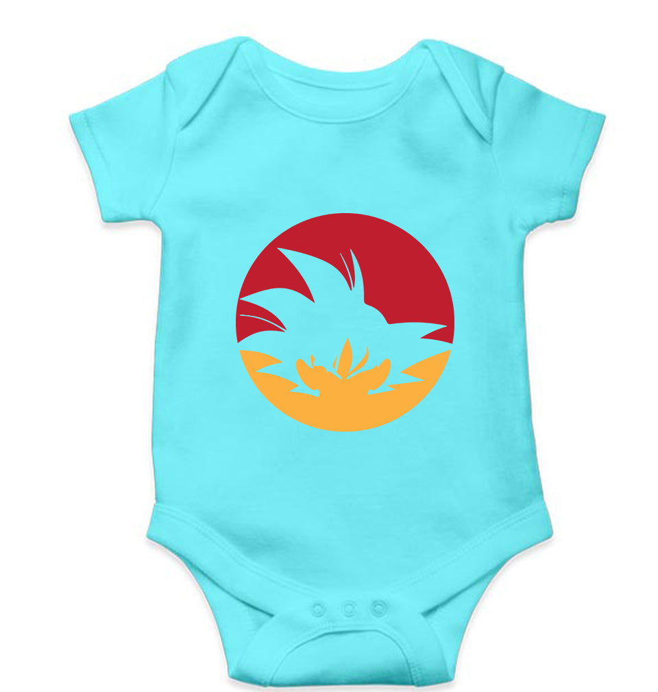 Dragon Ball Z Kids Romper For Baby Boy/Girl-0-5 Months(18 Inches)-Sky Blue-Ektarfa.online