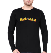 Load image into Gallery viewer, Pacman Full Sleeves T-Shirt for Men-Black-Ektarfa.online
