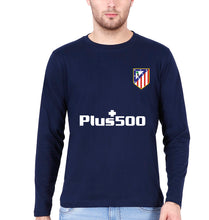 Load image into Gallery viewer, Atletico Madrid 2021-22 Full Sleeves T-Shirt for Men-S(38 Inches)-Navy Blue-Ektarfa.online
