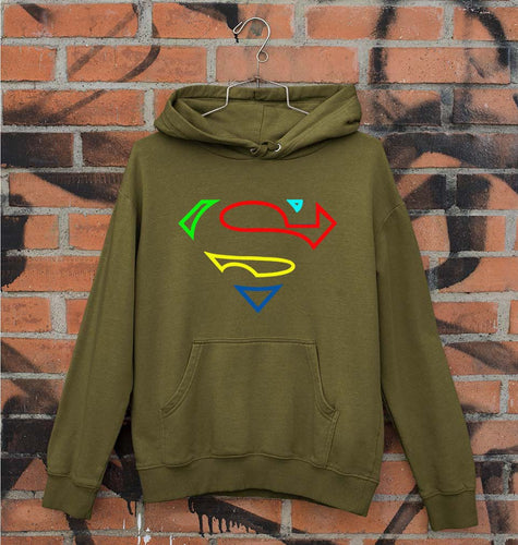 Superman Superhero Unisex Hoodie for Men/Women-Olive Green-Ektarfa.online