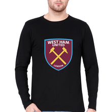 Load image into Gallery viewer, West-Ham Full Sleeves T-Shirt for Men-Black-Ektarfa.online
