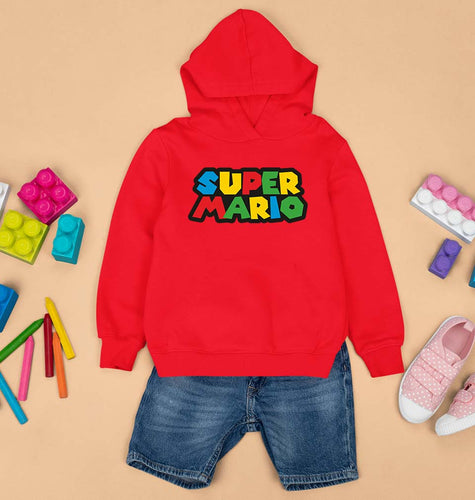 Super Mario Kids Hoodie for Boy/Girl-0-1 Year(22 Inches)-Red-Ektarfa.online