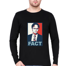 Load image into Gallery viewer, Dwight Schrute Fact Full Sleeves T-Shirt for Men-Black-Ektarfa.online
