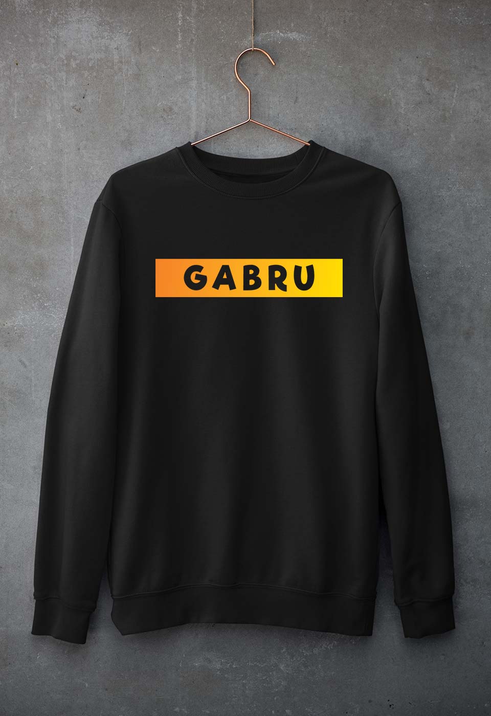 Gabru Unisex Sweatshirt for Men/Women-Black-Ektarfa.online