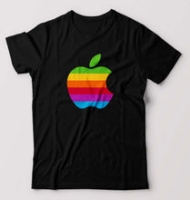 Load image into Gallery viewer, Apple T-Shirt for Men-S(38 Inches)-Black-Ektarfa.online
