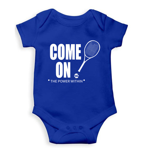 Tennis Kids Romper For Baby Boy/Girl-0-5 Months(18 Inches)-Royal Blue-Ektarfa.online