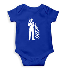 Load image into Gallery viewer, James Bond (007) Kids Romper For Baby Boy/Girl-0-5 Months(18 Inches)-Royal Blue-Ektarfa.online
