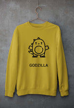 Load image into Gallery viewer, Godzilla Unisex Sweatshirt for Men/Women-S(40 Inches)-Mustard Yellow-Ektarfa.online
