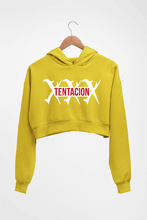 Load image into Gallery viewer, xxxtentaction Crop HOODIE FOR WOMEN-Mustard Yellow-Ektarfa.online
