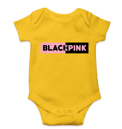 BLACKPINK Kids Romper For Baby Boy/Girl-Yellow-Ektarfa.online