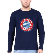 Load image into Gallery viewer, Bayern Munich Full Sleeves T-Shirt for Men-Navy Blue-Ektarfa.online
