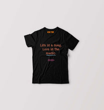 Load image into Gallery viewer, Love Music Kids T-Shirt for Boy/Girl-Black-Ektarfa.online
