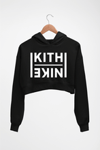 Load image into Gallery viewer, Kith Crop HOODIE FOR WOMEN-Black-Ektarfa.online
