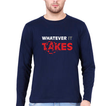 Load image into Gallery viewer, Avengers Whatever it Takes Full Sleeves T-Shirt for Men-S(38 Inches)-Navy Blue-Ektarfa.online
