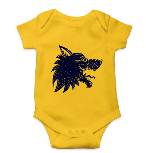 Wolf Kids Romper For Baby Boy/Girl-Yellow-Ektarfa.online