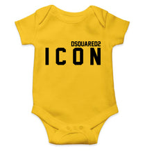 Load image into Gallery viewer, DSQUARED - ICON Kids Romper For Baby Boy/Girl-0-5 Months(18 Inches)-Yellow-Ektarfa.online
