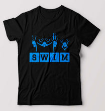 Load image into Gallery viewer, Swim T-Shirt for Men-Black-Ektarfa.online
