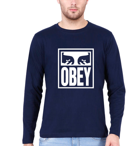 Obey Full Sleeves T-Shirt for Men-Navy Blue-Ektarfa.online