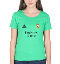 Load image into Gallery viewer, Real Madrid 2021-22 T-Shirt for Women-Flag Green-Ektarfa.online
